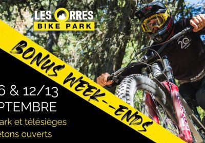 Week-ends BONUS septembre : Bike park et télésièges piétons ouverts_Les Orres - Week-ends BONUS septembre : Bike park et télésièges piétons ouverts_Les Orres