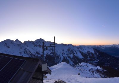 Lever de soleil à Pousterle, les Orres, Alpes du sud