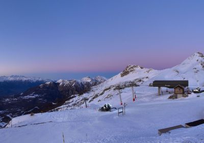 Vue webcam nuit Les Orres, ski dans les Alpes du sud