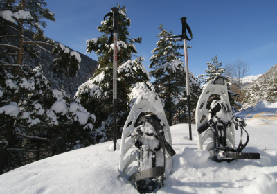 Raquettes à neige hiver les Orres