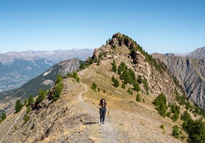 Randonnée été aux Orres, panorama sur les crêtes, Alpes du sud