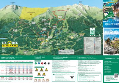 Plan VTT été 2023-2024 les Orres