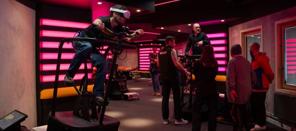 Pole sport Innovation réalité virtuelle station de ski Les Orres, Alpes du sud