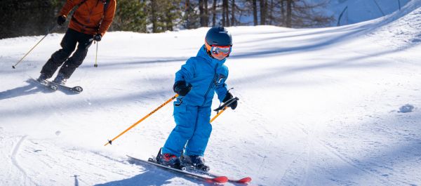 Ski enfant et débutant, station de ski Les Orres, Hautes-Alpes
