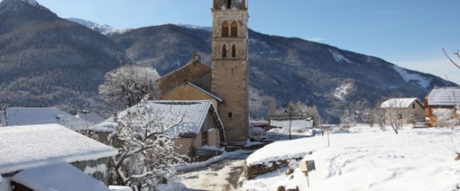 Patrimoine les Orres en hiver