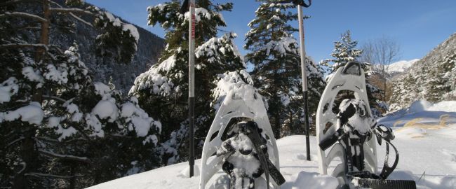 Raquettes à neige hiver les Orres