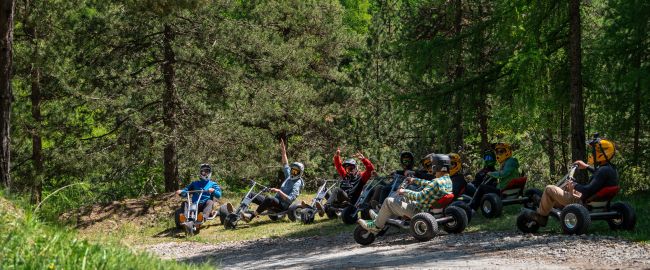 Mountain Kart activité entre amis aux Orres, station des Hautes-Alpes