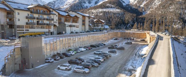 Parking temporaire Les Orres 1800