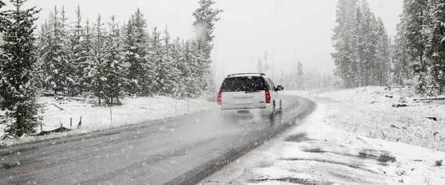 Accès aux Orres en hiver