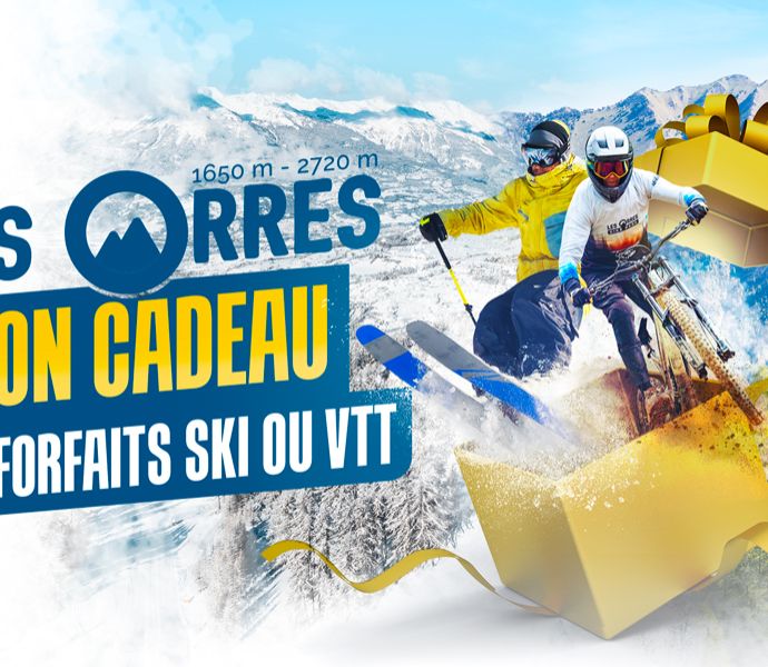 bon cadeau ski ou VTT Les Orres, station de ski Alpes du sud