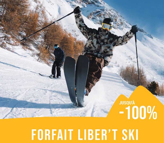 Pass forfait Liber'T ski station Les Orres, Hautes-Alpes