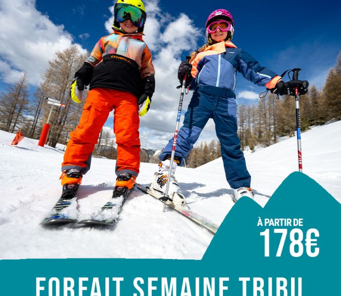 Forfait tribu pour 4 personnes ou plus, station de ski Les Orres