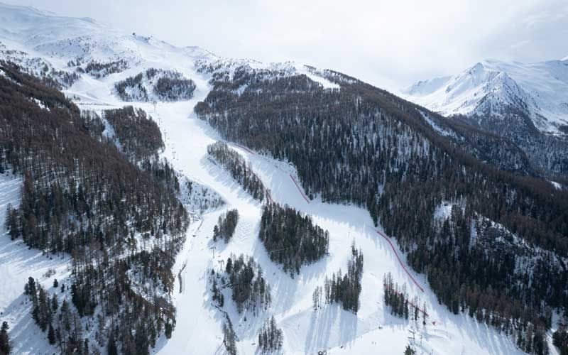 Les Orres Piste ski Pousterle