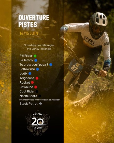 Ouverture pistes VTT Les Orres Bike Park 2025, Hautes-Alpes