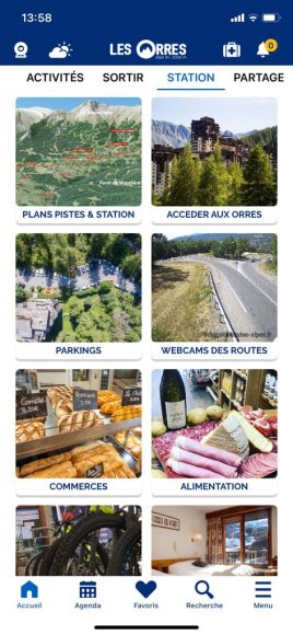 Application Les Orres, montagne et ski dans les Hautes-Alpes