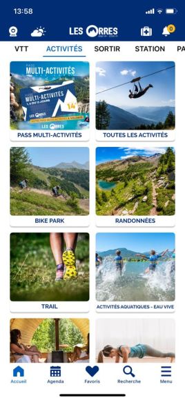 Application Les Orres, montagne et ski dans les Hautes-Alpes