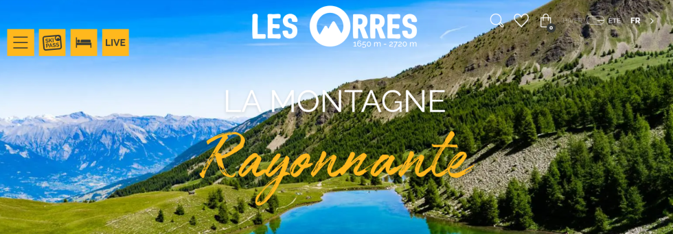 Site internet Les Orres été