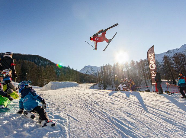 Espaces ludiques et snowpark aux Orres 