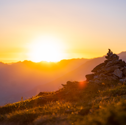 Randonnée Méale coucher de soleil, Les Orres, Alpes du sud
