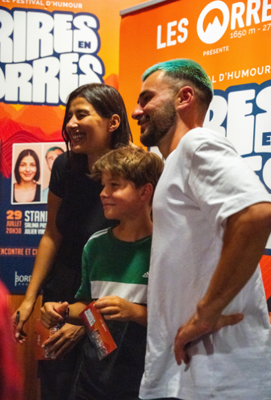 Julien Vinh et Salima Passion au Festival d'humour Rires en Orres, dans les Alpes du Sud
