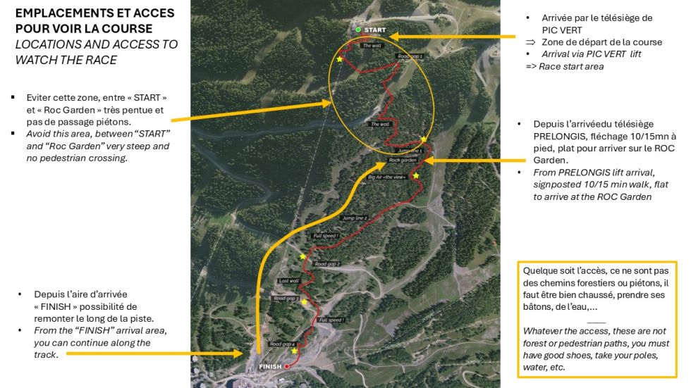 Infos pratiques Fans Zones IXS DOWNHILL CUP