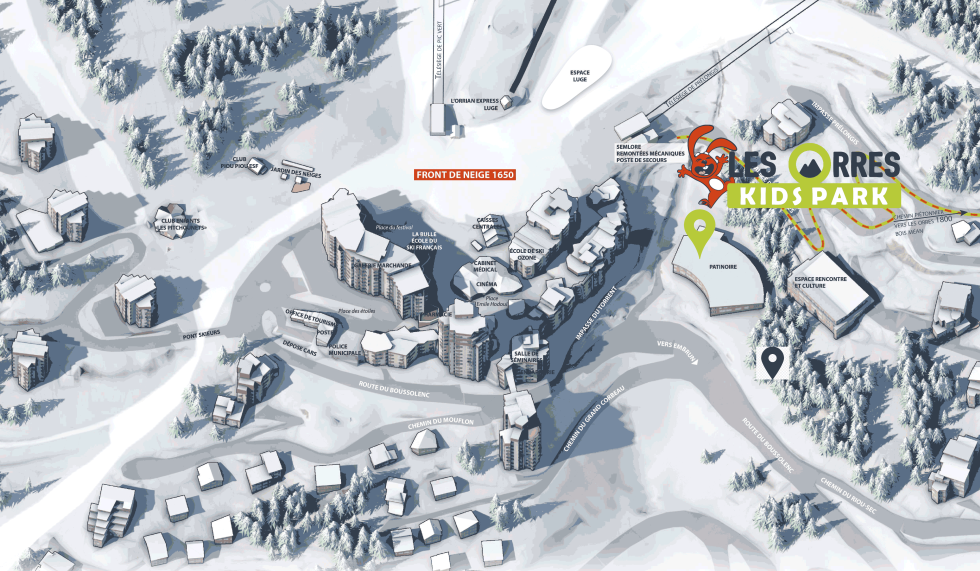 Plan Kid's Park Les Orres