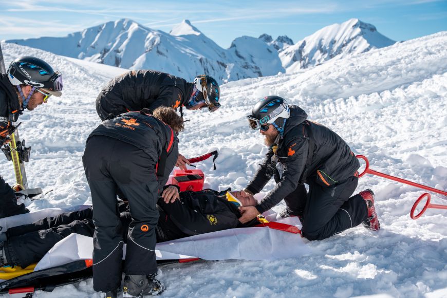 exercice avalanche Les Orres, sécurité pour la station de ski des Orres dans les Hautes-Alpes