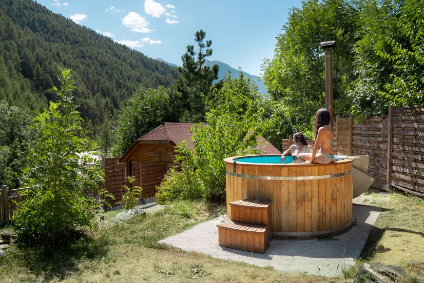 Spa La Jarbelle aux Orres dans les Hautes-Alpes, bain nordique et sauna