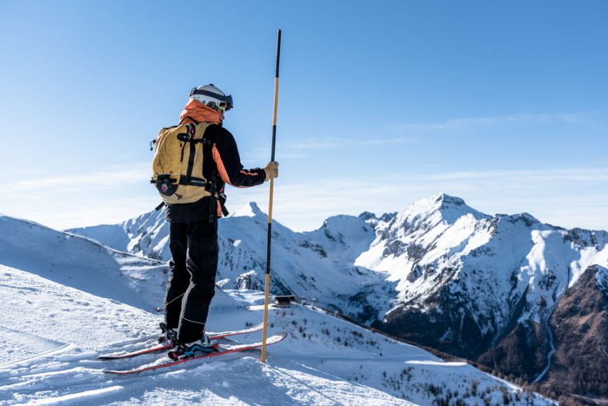 Pisteur aux Orres, sécurité sur les pistes de la station de ski Les Orres, Hautes-Alpes