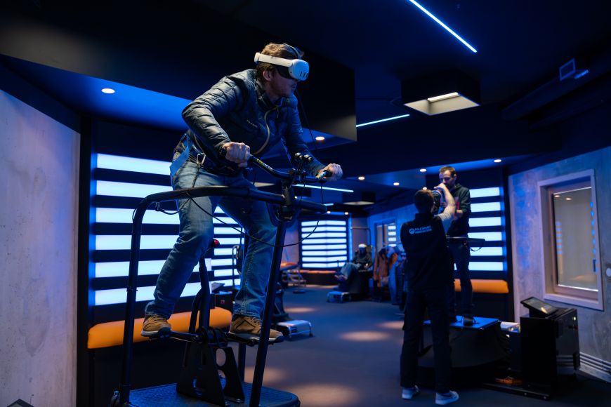 Pole sport innovation psi simulateur réalité virtuelle dans les Alpes du sud