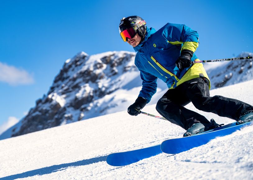 Ski piste station des Orres, Alpes du sud