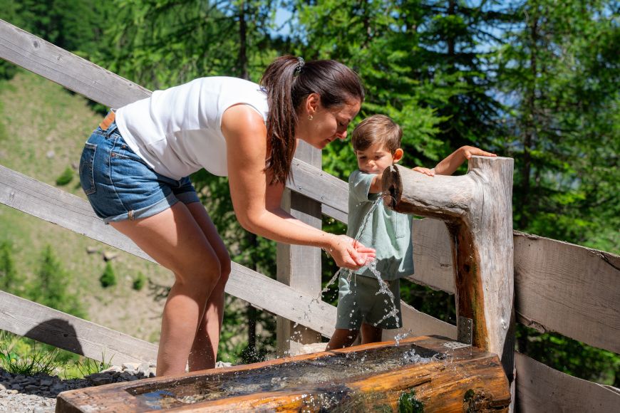 Randonnée aux Sources de Jérusalem, familles et enfants, Les Orres, Hautes-Alpes