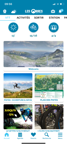 Application gratuite station Les Orres été, Hautes-Alpes
