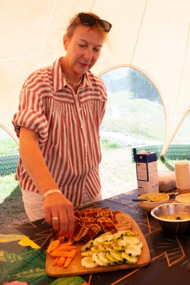 Cuisine anti-gaspillage, Festival Pure Flow aux Orres, Alpes du Sud