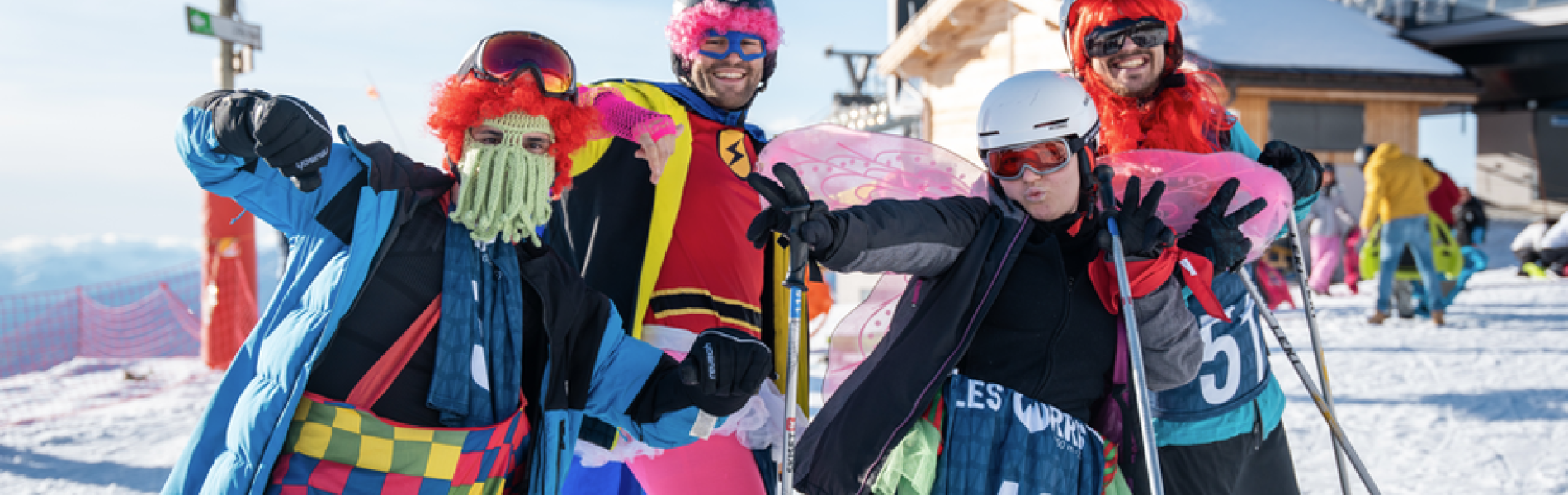 Tartiskiflette : Concours de déguisement sur les pistes_Les Orres - Tartiskiflette : Concours de déguisement sur les pistes_Les Orres