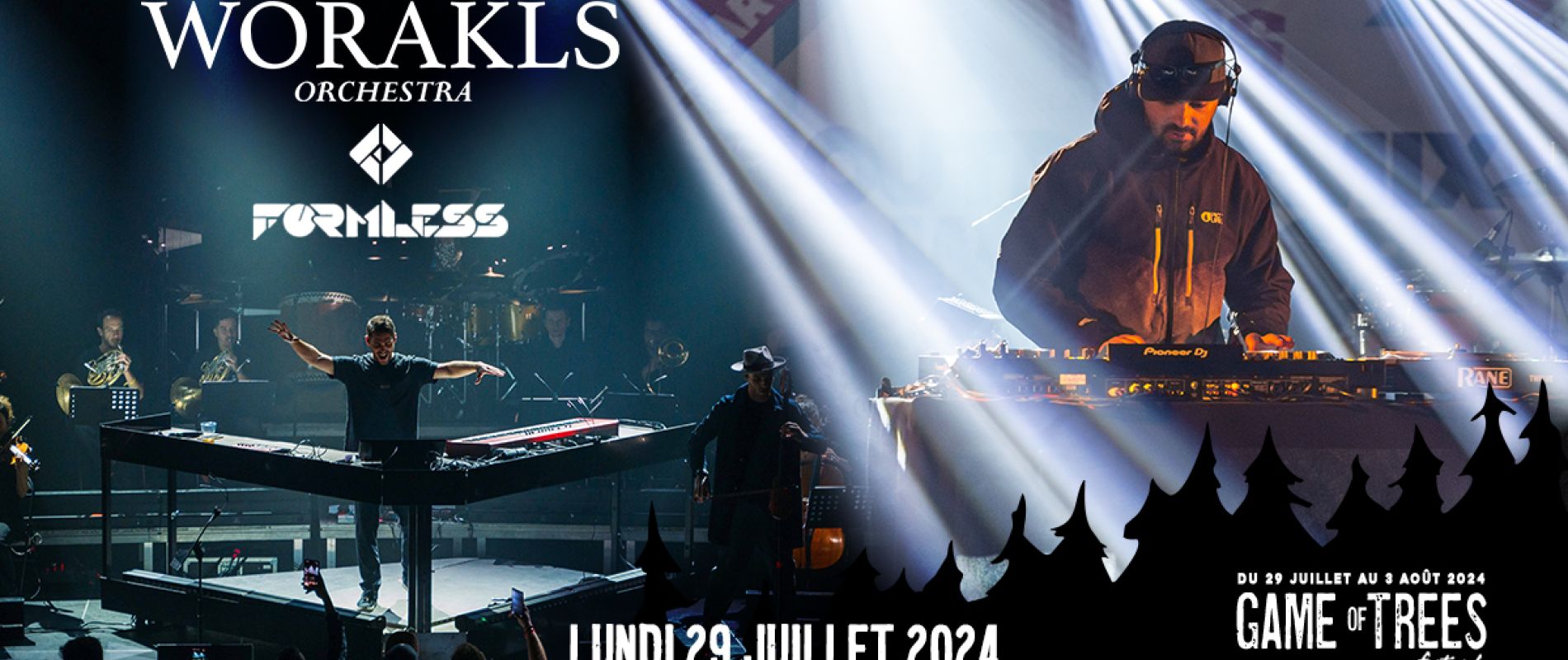 Game of Trees 2024  Worakls orchestra et formless aux Orres, Alpes du sud