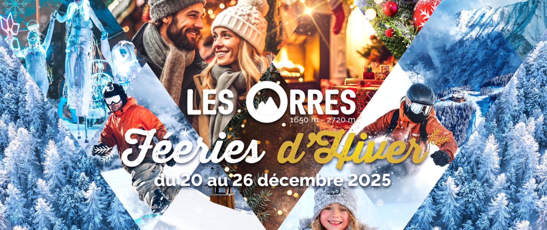 Féeries d'hiver, fêter noël à la station de ski Les Orres