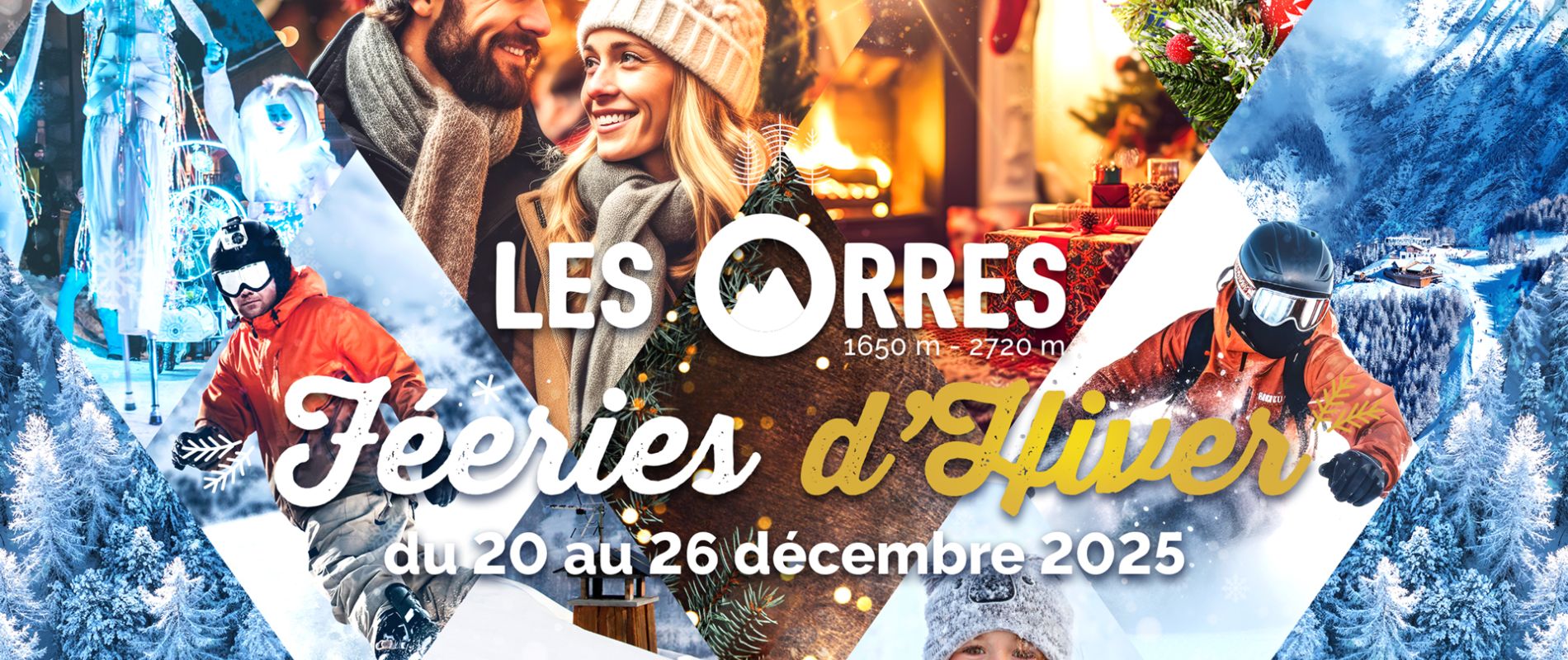 Féeries d'hiver 2025-2026, les Orres, station de ski Alpes du sud