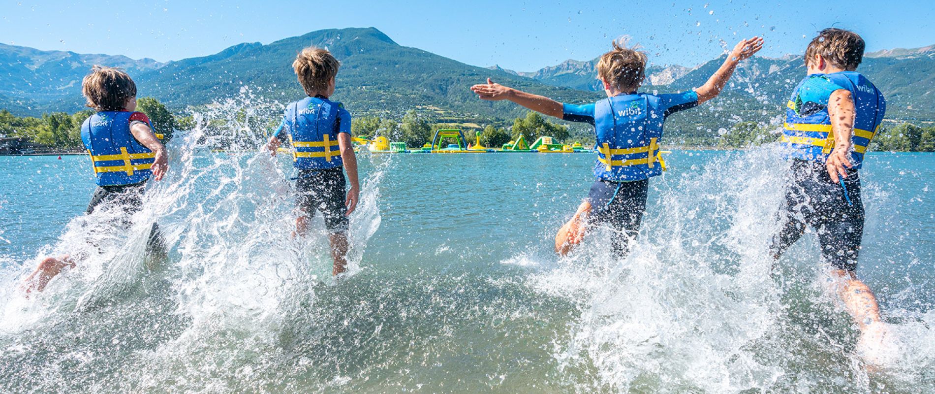 Aquaparc Embrun enfants lac