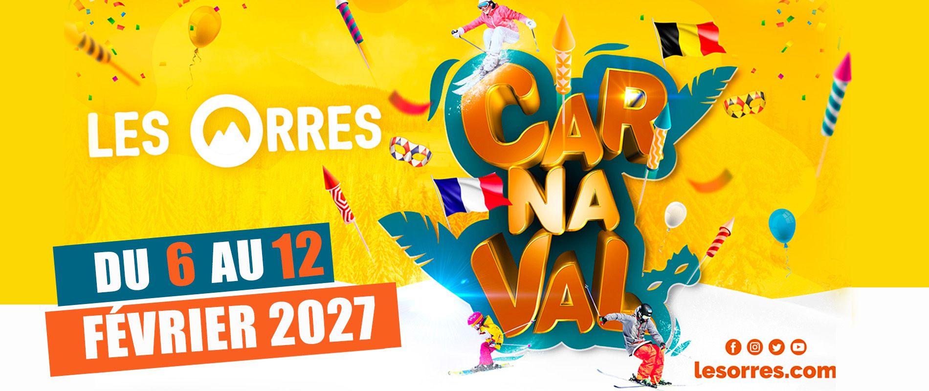 Carnaval aux Orres, se déguiser skis aux pieds