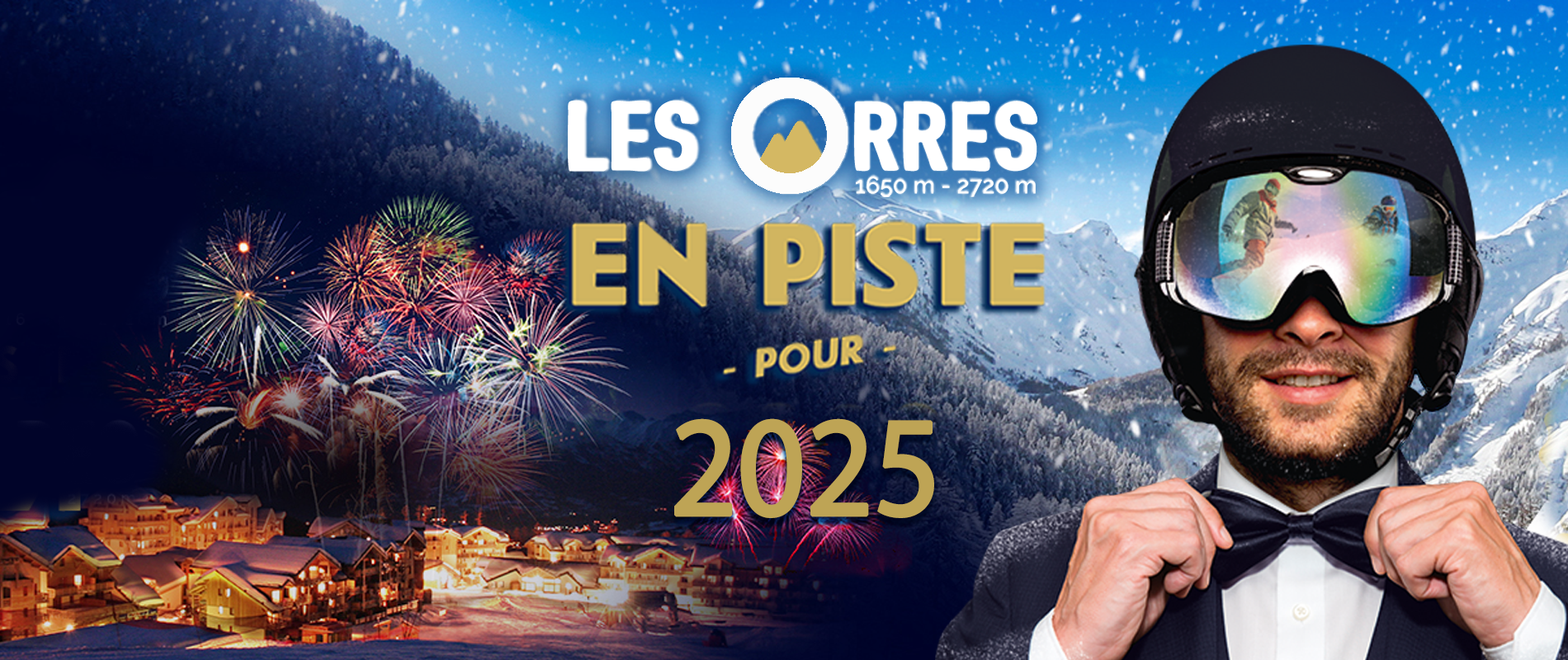 Nouvel an 2024-2025 station de ski Les Orres, Hautes-Alpes