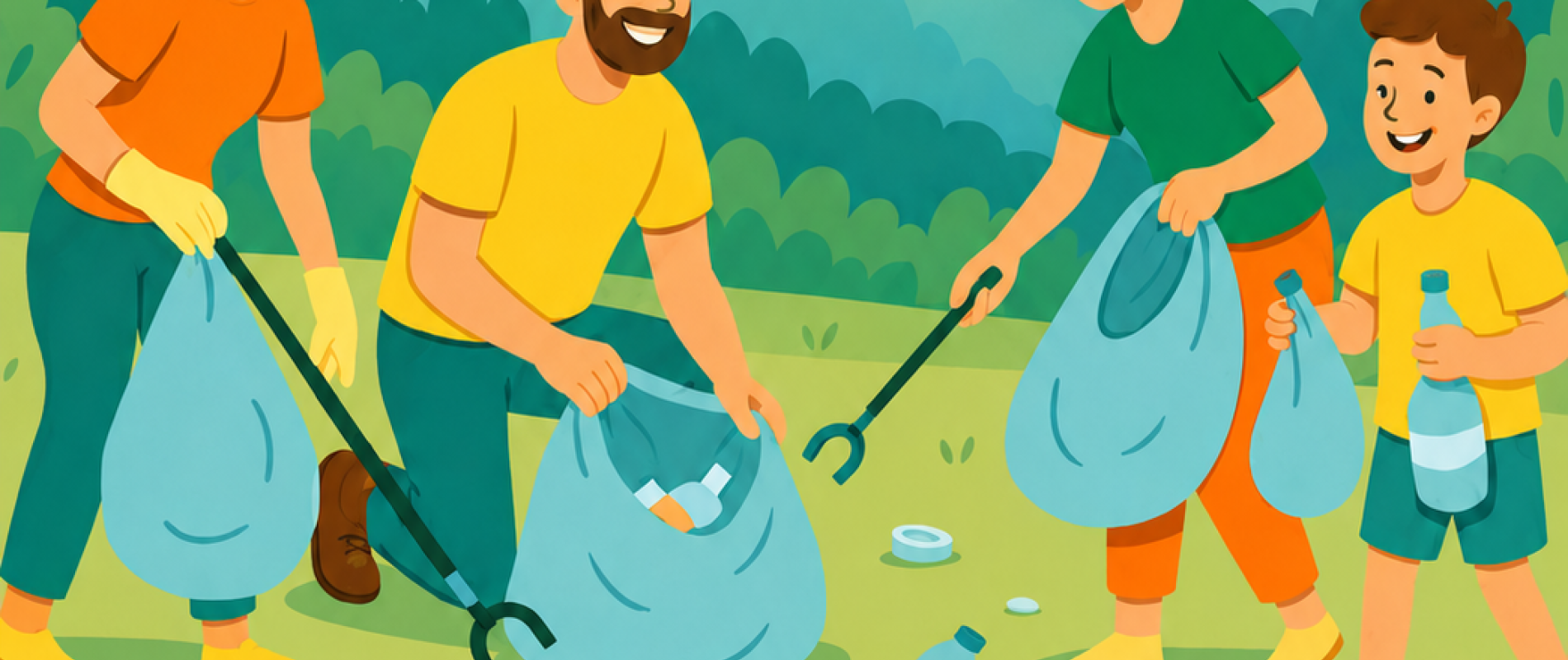 Journée ramassage des déchets en montagne, aux Orres, dans les Alpes du Sud