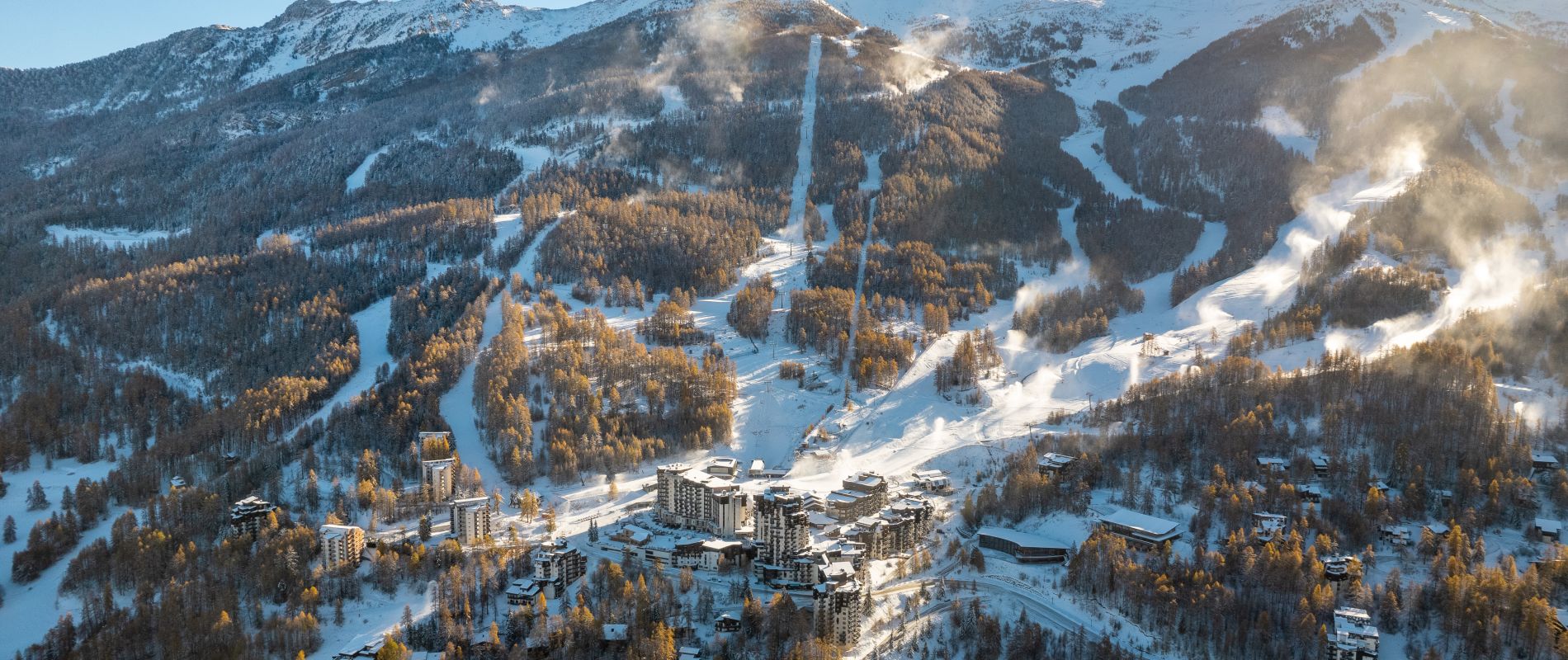 Les Orres sous la neige