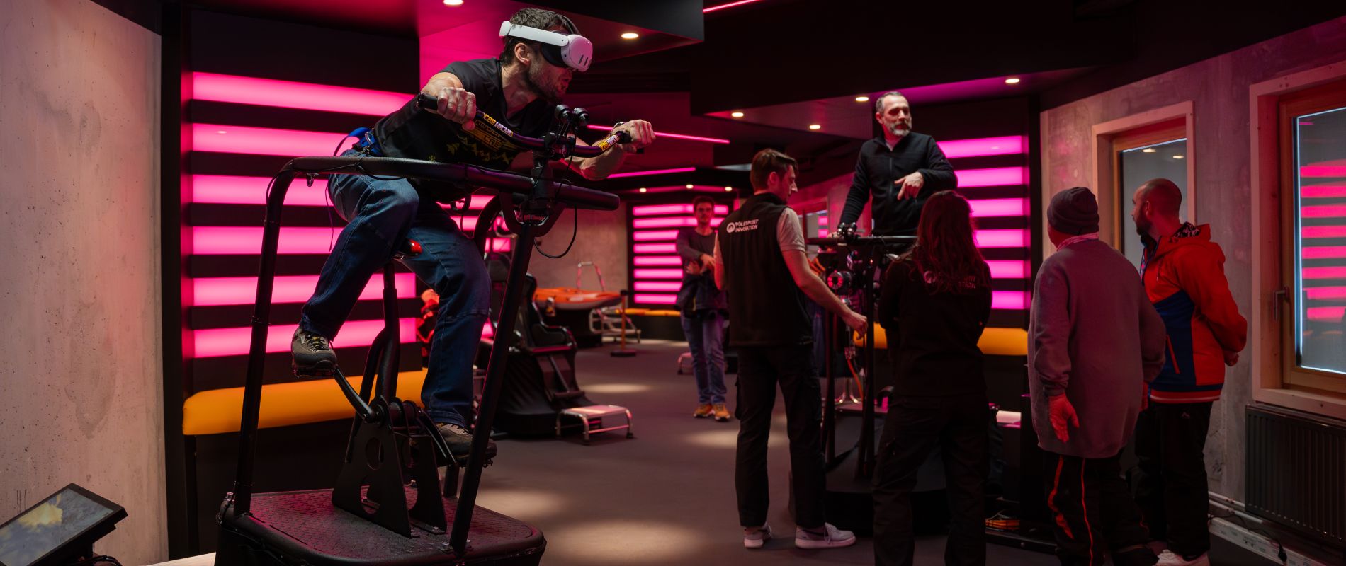Pole sport Innovation réalité virtuelle station de ski Les Orres, Alpes du sud