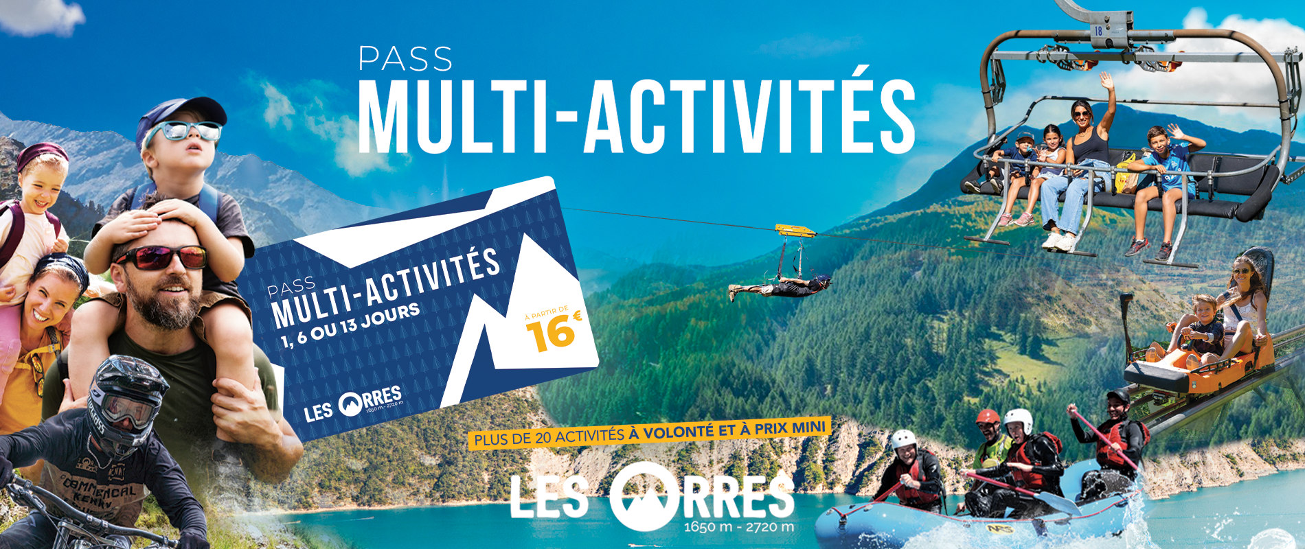PASS ETE 2026 activités pas chères Les Orres