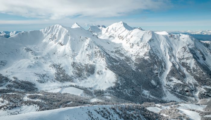 Paysage Montagne neige hiver Les Orres