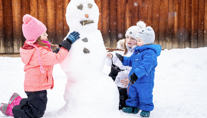 neige enfants jeu Les Orres