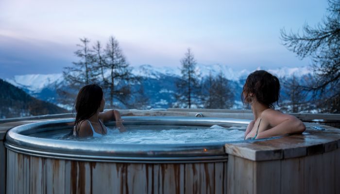 Alpin spa, bien-être et détente aux Orres en hiver