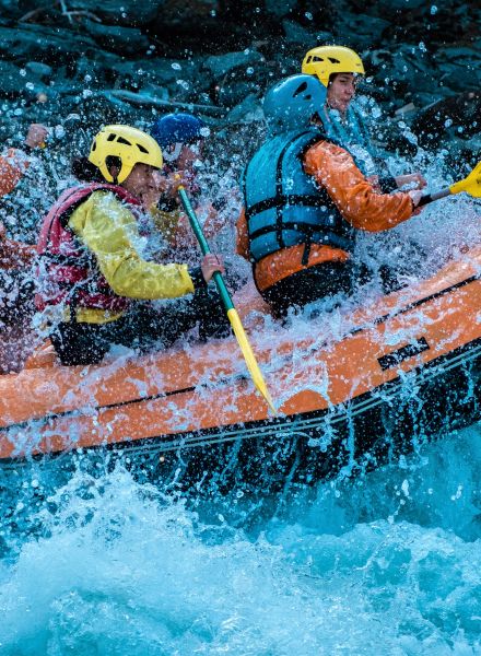 Rafting près des Orres, Hautes-Alpes