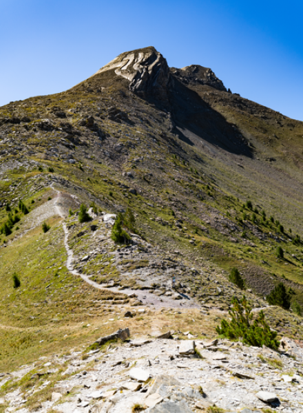 Col de Terre Rouge aux Orres, dans les Alpes du Sud